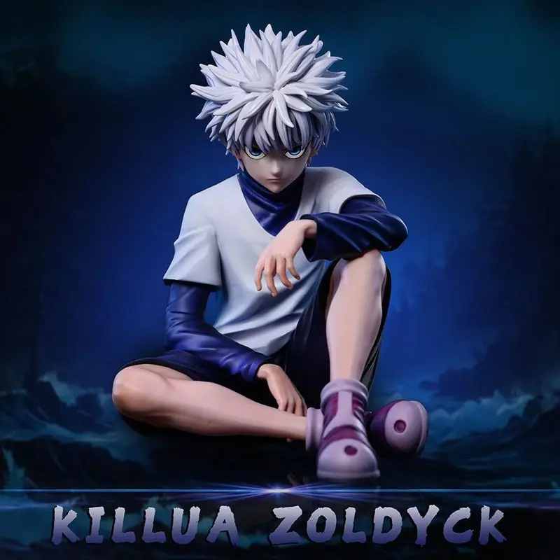 Hunter X Hunter Classic Sitting Gon & Killua Figure, Detailed Anime Collectible, Perfect for Desk Decor, Ideal Gift for Fans