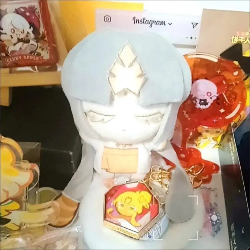 10cm High-Quality Japanese Anime Cookie Run: Kingdom Mysticflour Cookie Unisex Kawaii Cotton Fabric Plush Doll, 1-Pc NuNu Body Mini Soft Toy Figure, Fan Gift (Color May Vary)