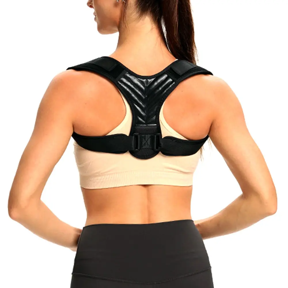 YYW1 Adjustable Up Back Brace - Posture Aid for Men & Women, Upper Back & Shoulder Support, Neck Relief, Comfortable Sports & Outdoor Trainer