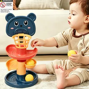 Children's Ramp Toy Basketball Track, Sliding Tower Rotating Track Ball, Rolling Ball Toy, Baby Puzzle Game Early Education Toy, Multi activity playset, Contains small balls, suitable for children over three years old