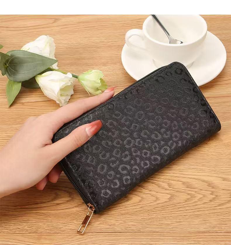 Laser Zipper Bag Grid Pattern Triangle Mermaid Shining Pink Large Wallet Women's Bag