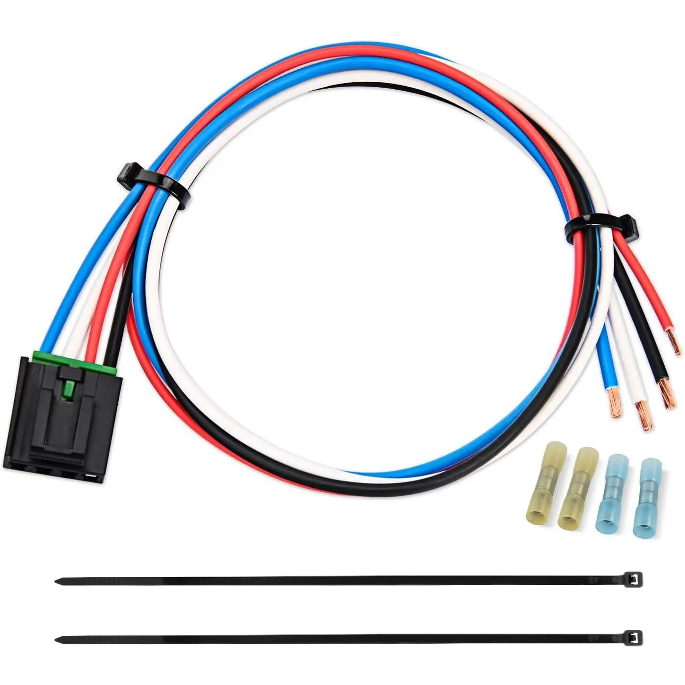 Nilight Plug-In Brake Control Wiring Harness Adapter with Copper Wires & ABS Plastic, 31-in for Tekonsha, Reese, Draw-Tite Trailer Brake Controllers, RV Accessories, Towing Hitch Rvs