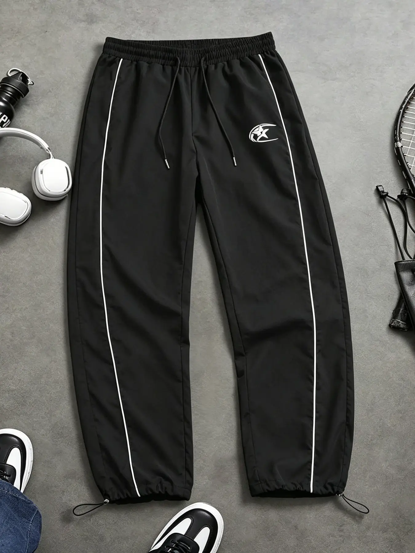Autumn New Street Retro Functional Pants, Trendy Casual Men's Sports Outdoor Loose Fit Long Pants, Versatile Men's Clothing, Casual Sporty Pants