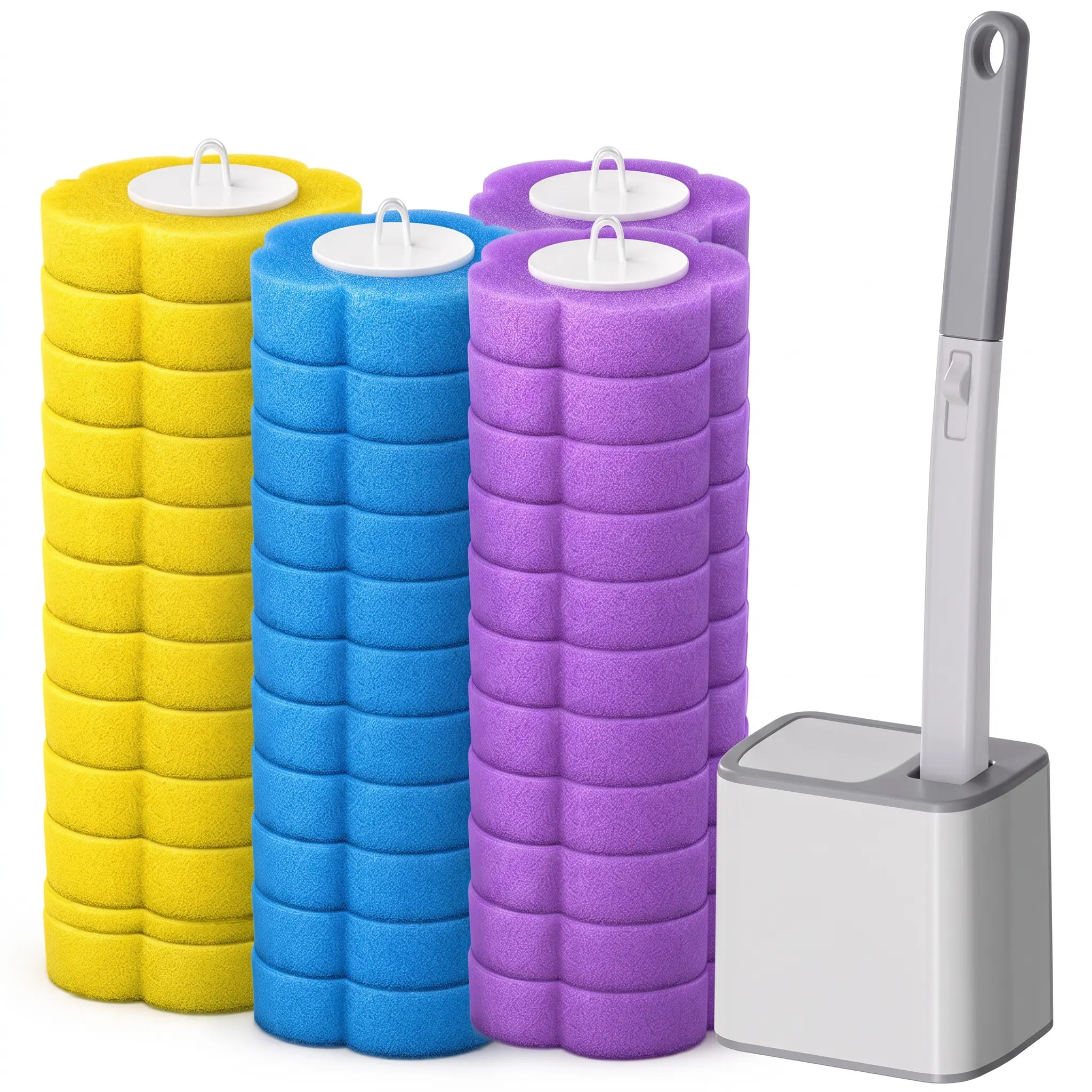 Disposable Toilet Brush Replacement Head, 36/24/12pcs Toilet Brush Heads, Toilet Cleaner Tablets, Deep-Cleaning Bathroom Cleaning Tool, Household Cleaning Supplies, Toilet Bowl Cleaners, Home Cleaning Products, Home Cleaning Tools