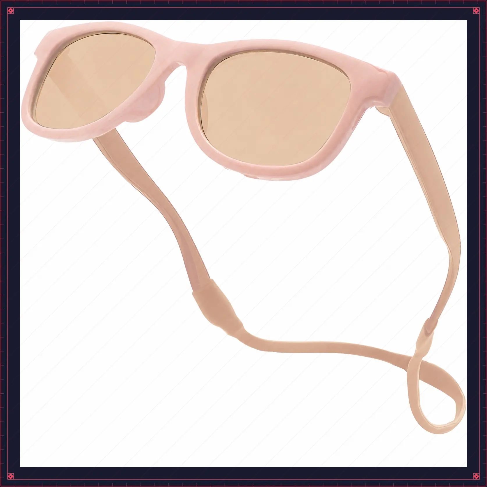 Polarized Baby Sunglasses with Strap - Unbreakable Flexible Sunglasses for Infants Toddlers Newborns 0-24 MonthsGift