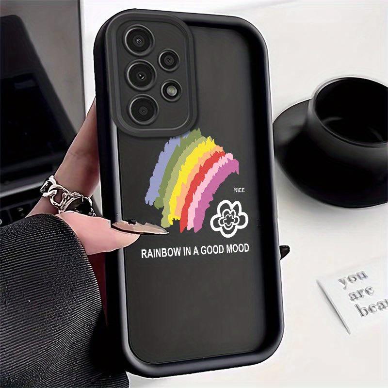 Healing-Themed Rainbow Flower Pattern Phone Case for Samsung Galaxy S26 S25 S24 S23 S22 S21 Fe Plus Ultra A13 A14 A15 A16 A17 A33 A34 A35 A36 A52 A53 A54 Note20