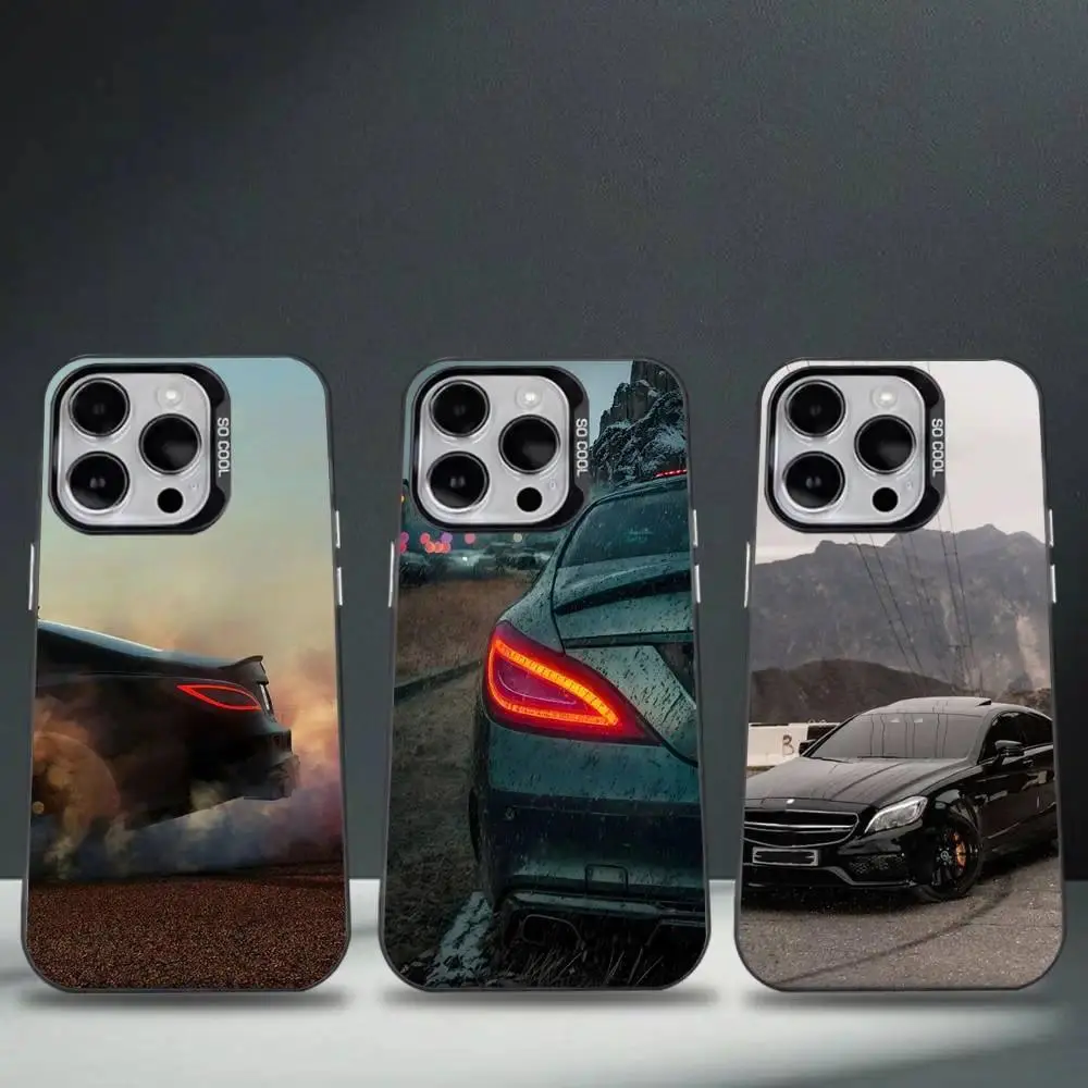 MB CLS 63 AMG Customized Aesthetic Phone Case - Soft TPU Shockproof Protection Cover for iPhone 11-17 Pro/Pro Max/Plus & Samsung Galaxy S23-S25 (Concept Art Design)