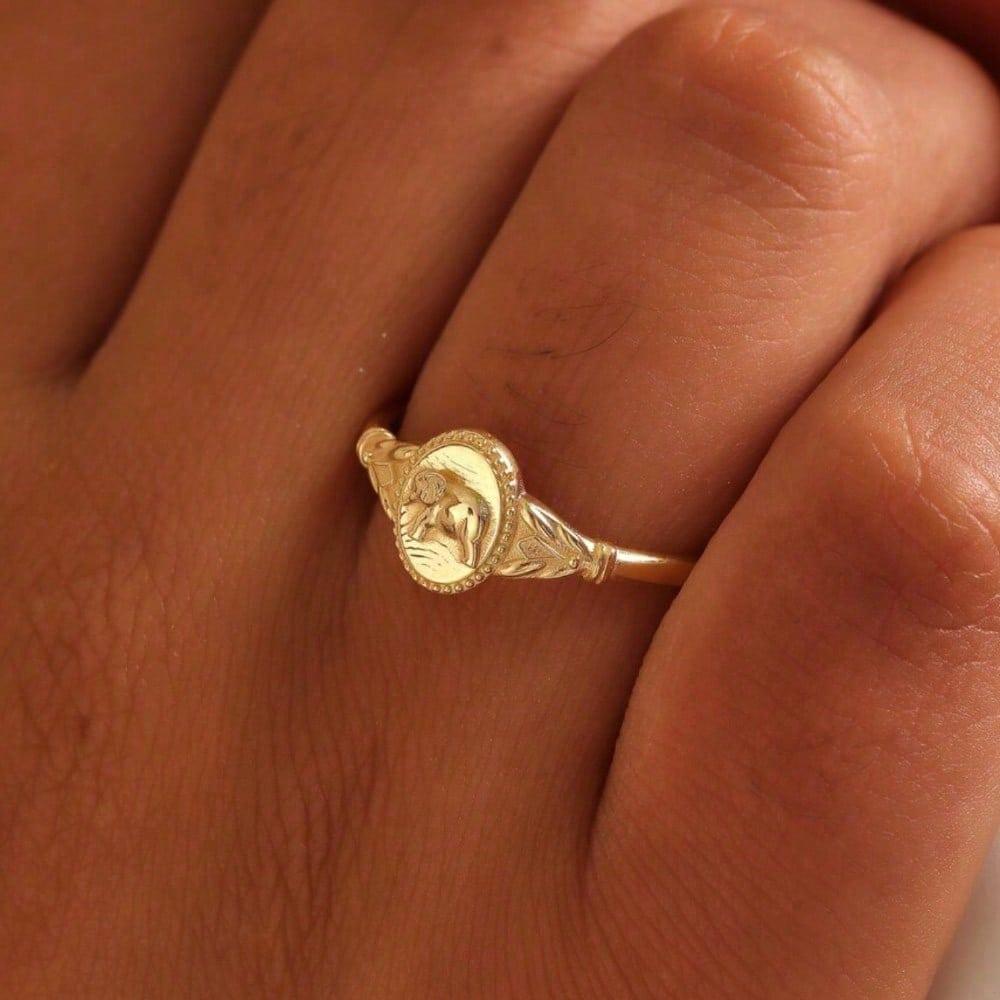 1pc Women's Fashion Personality Ring, Retro Simple Elephant Pattern Symbolizes Romance, Matches Everyday Clothing, Perfect Date Gift, Ramadan Jewelry (No Box)