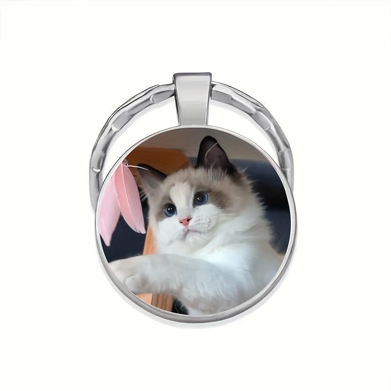 Personalized Photo Keychain - Custom Picture Key Ring with Your Own Photo/Design - Birthday, Christmas, Valentine's Gift for Him/Her - Durable Metallic Loop - Upload Any Image - Ideal for Pets, Couples, Business Branding - Customizable Keychain Keepsake,