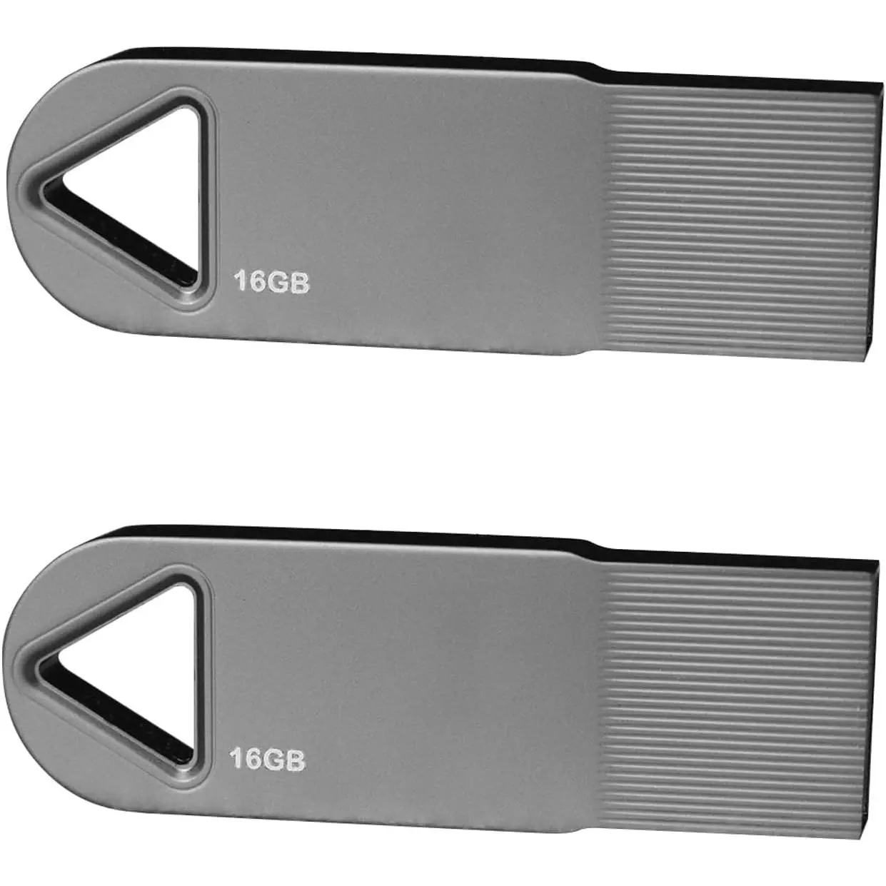 16GB Flash Drive 2 Pack USB Drives 2 Pack Bulk USB Flash Drives Thumb Drive 2 Pack Black Metal Mini USB Flash Drive 16GB USB