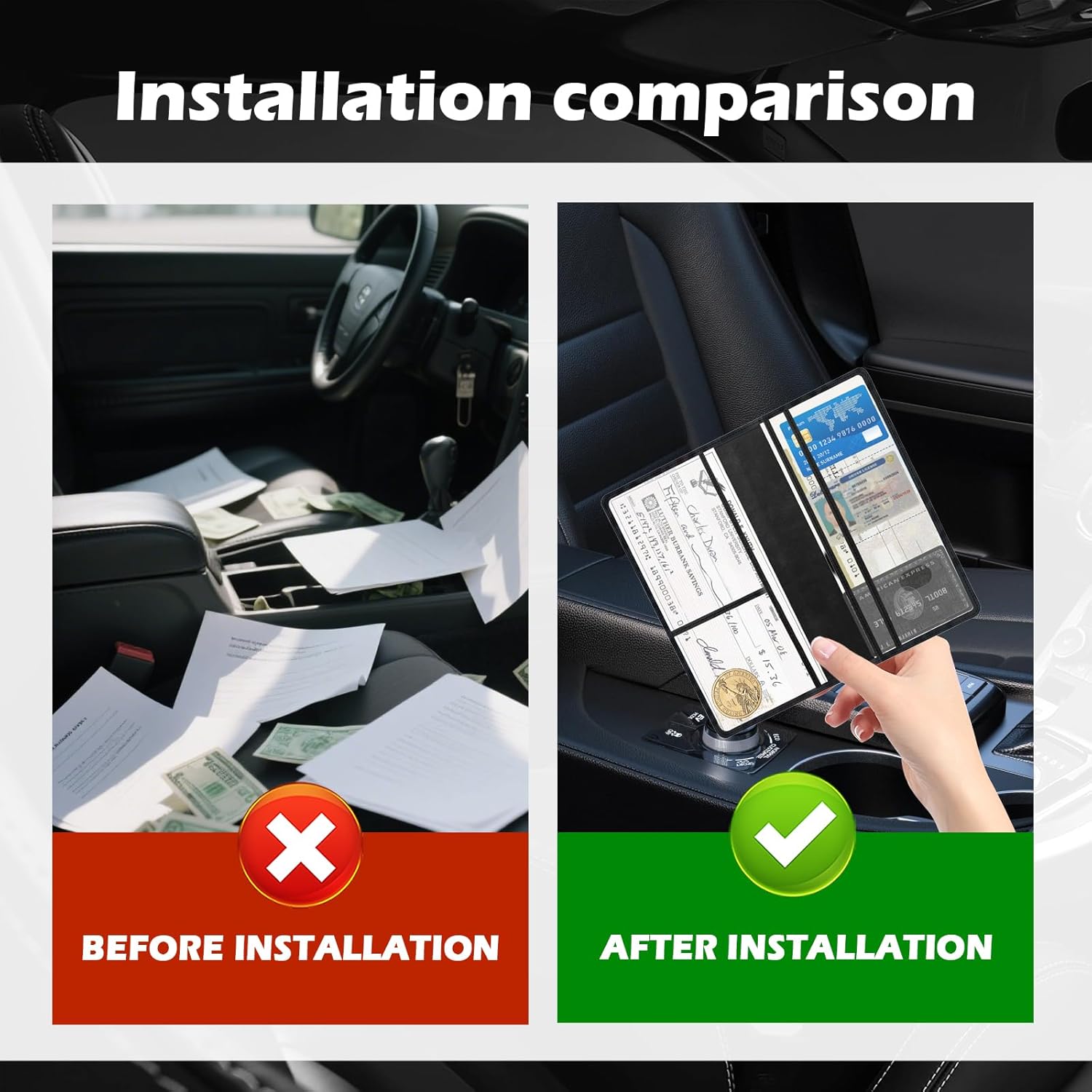 Registration and  Holder with  Design,Leopard Print Registration and  Card Holder Fits ID Cards Driver's License,PU Leather  Document Holders