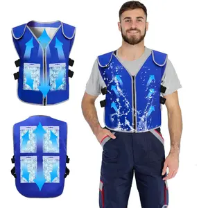 Cooling Vest With 24pcs Gel Ice Packs for Men Women - Cold Vest Adjustable Cool Jacket for Working Outdoor