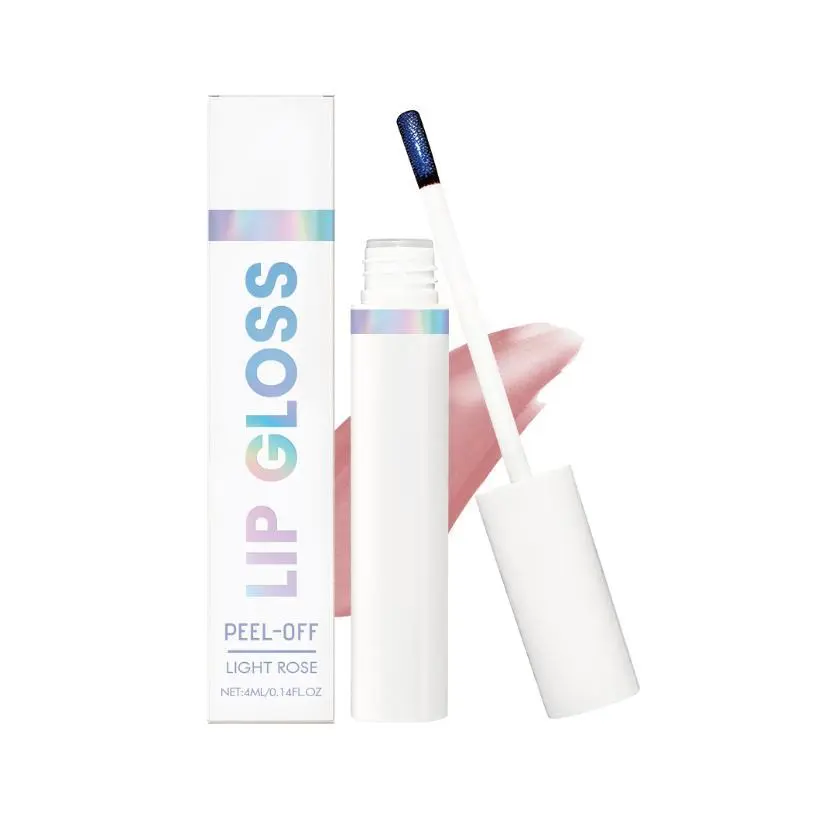 Nude Pink Peel Off Lip Tint with Polyvinyl Alcohol & Glycerin, Natural Even Pigment Long Wear Non-Sticky Non Transfer Hydrate Dry Lips Comfortable All Day Multi Scene Lip Cosmetic, Ideal Birthday Christmas Valentine Holiday Gift For Daily Makeup