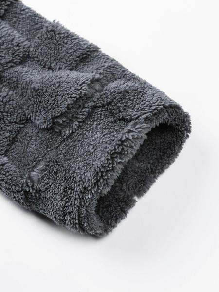 Men's Casual Simple Outdoor Pullover Sweater, Fleece Lined Warm Knitwear, Regular Fit Long Sleeve Top for Fall & Winter