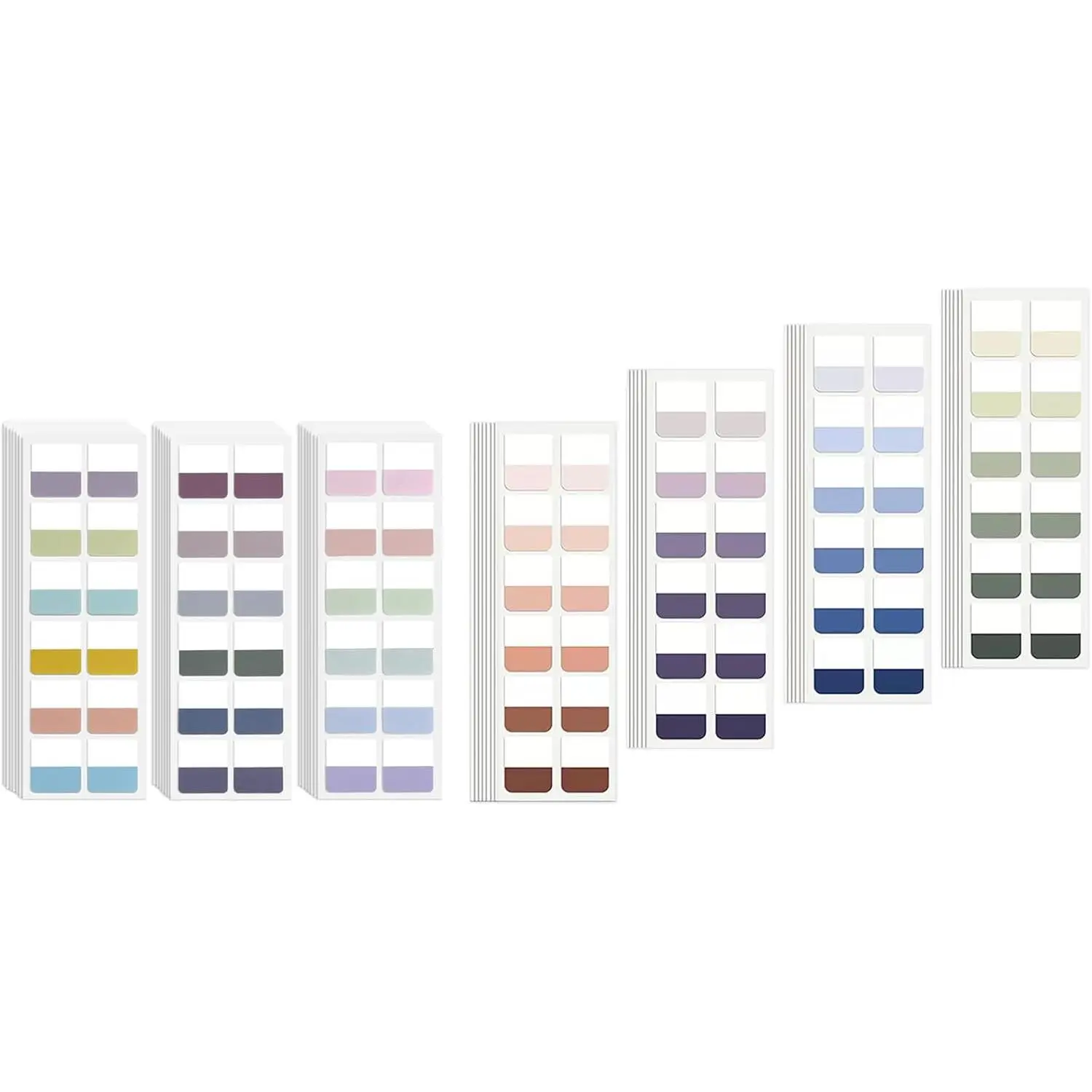 Synthetic Page Tabs, 840-Count 1in Writable Colored Sticky Tabs for Notebooks, File Classification, Office Stationery Index Divider Labels