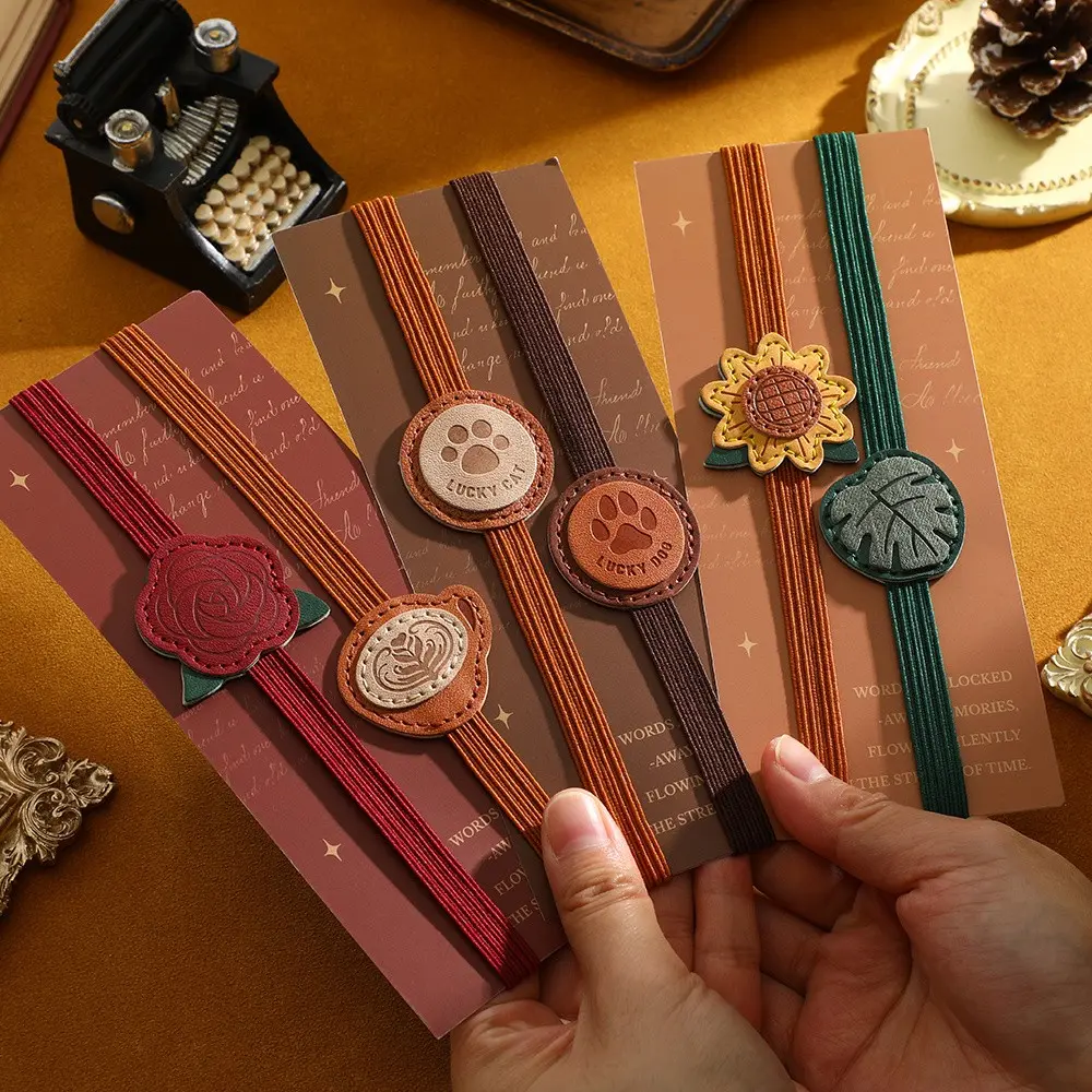 2-Pack Safety Page Clips and Closure Bands, Elegant Elastic Bookmarks and Page Markers, Ideal for Diaries, Notebooks, Hardcover Books, Reading Aids, Perfect Gift for Book Lovers