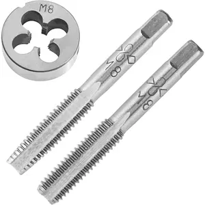 M8X1.25 Hand Tap and  Set, M8*1.25mm Metric Threading Hand Tap and Round Threading  Right Hand