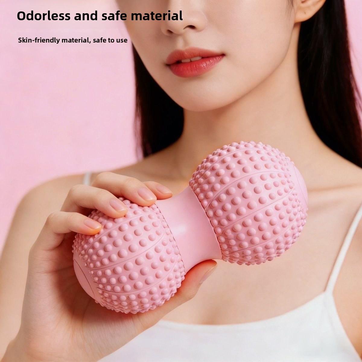 Fascia Peanut Ball for Foot Massage, Spine Muscle Relaxation, Double Ball for Hip, Back, and Leg Acupoint Stimulation, Yoga Massage Ball