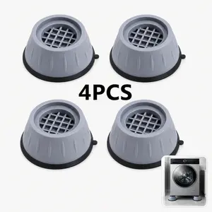 4-Count Nonslip Anti-Vibration Rubber Pads for Washer & Dryer, Stable Shock & Noise Cancelling Stabilizer, Anti-Slip Surface, Durable Moving Shaking Prevention Indoor Recreation Accessory