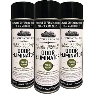 Odor Eliminator, Total Release Odor Fogger, 3 Pack, Effectively Deodorizes and Neutralizes Foul Odors on Contact, Fresh Scent (6 OZ)