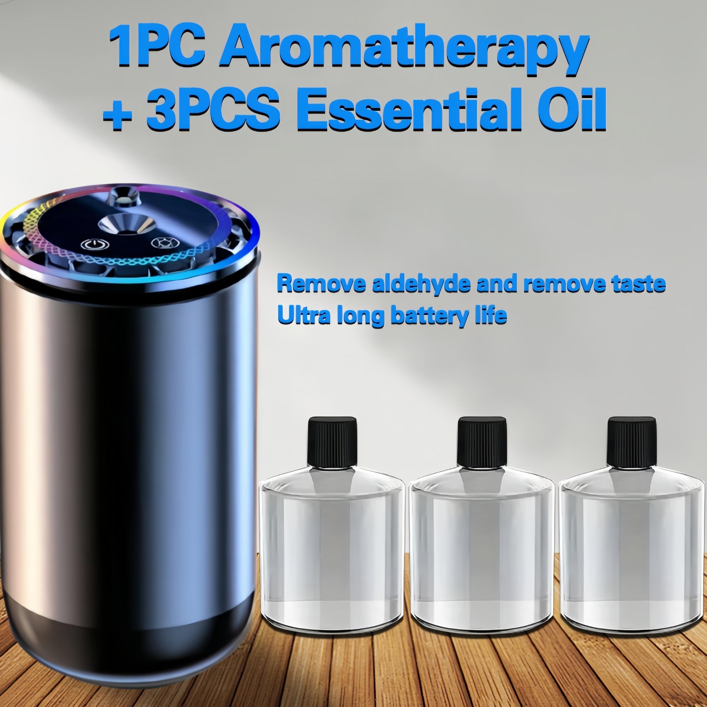 Portable Smart Aromatherapy Diffuser, USB Humidifier, Scent Humidifier with Starlight Projector, Starry Projection, Battery Powered, 7 Color Changing Lights, Home & Car Decor Gift