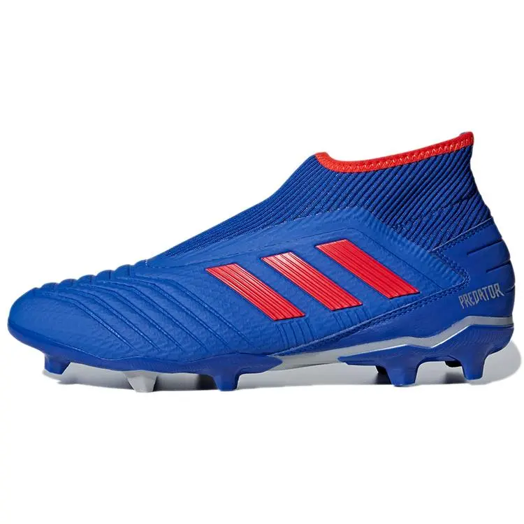 Adidas Predator 19.3 Laceless Football Cleats for Men – Comfortable Round Toe, Durable Rubber FG Studs, Blue Verifiable, with credentials and supporting global authentication