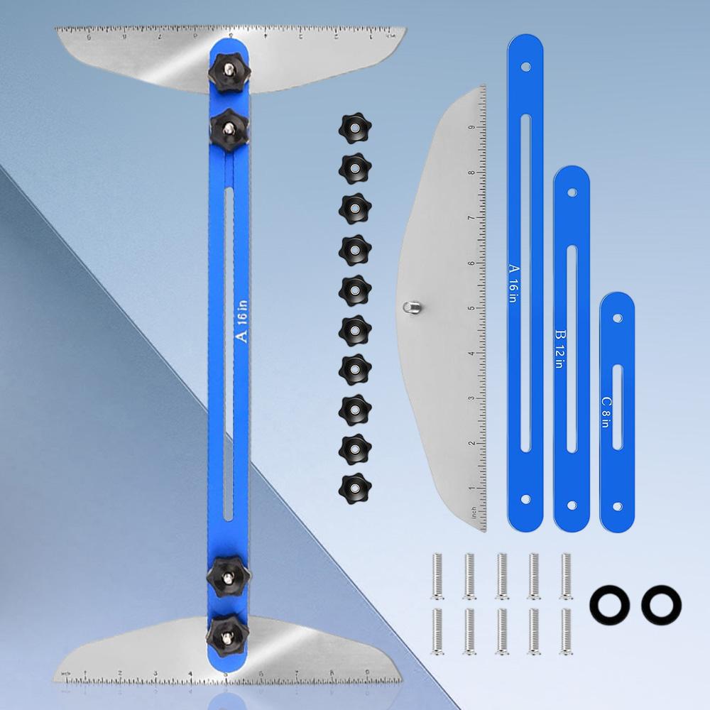 Stair Tread Template Measuring Ruler Tool, Solid Stair Tread Gauge ...
