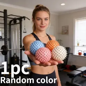 Fascia Massage Ball, Acupressure Fascia Ball, Convex Pain Relief Ball, Muscle Relaxation Massage Ball, Yoga Fitness Essential, Portable, Random Color