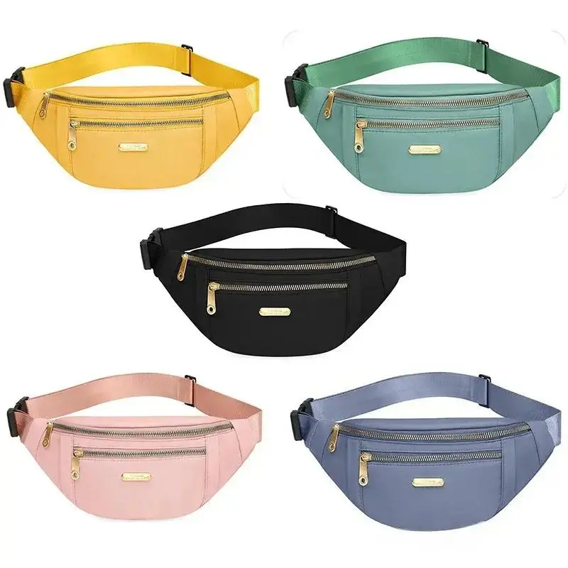 Women's Korean Style Crossbody Bag, Water Resistant Oxford Cloth Messenger Purse with Multi Pocket Organizer Design, Lightweight Shoulder Bag with Adjustable Strap for Work, Travel, Shopping and Daily Commute