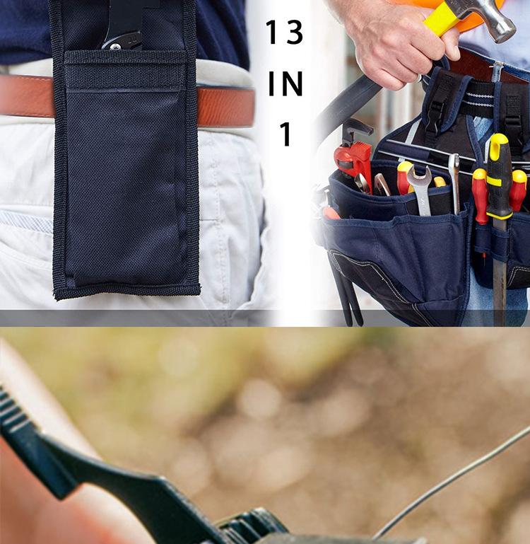 Multifunctional Hammer Pliers Adjustable Wrench Tool for Home Repair Outdoor Camping and Emergency Survival Gear with Portable Durable Design