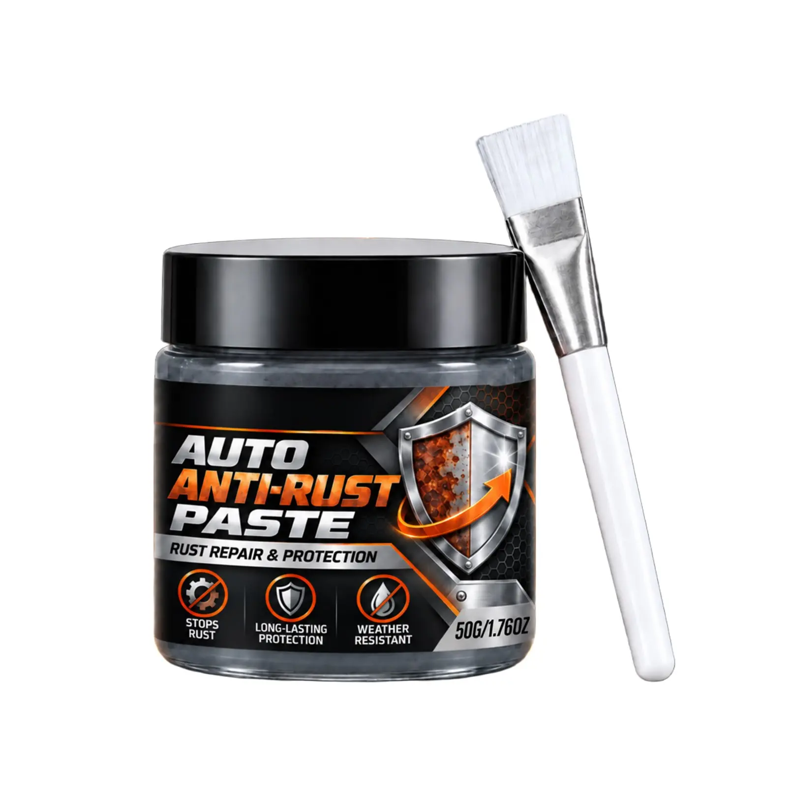 Car Metal Rust Inhibitor Paste, Stable Adhesion, Easy to Apply, Water Vapor Barrier, Delay Corrosion, Anti-Rust Gel