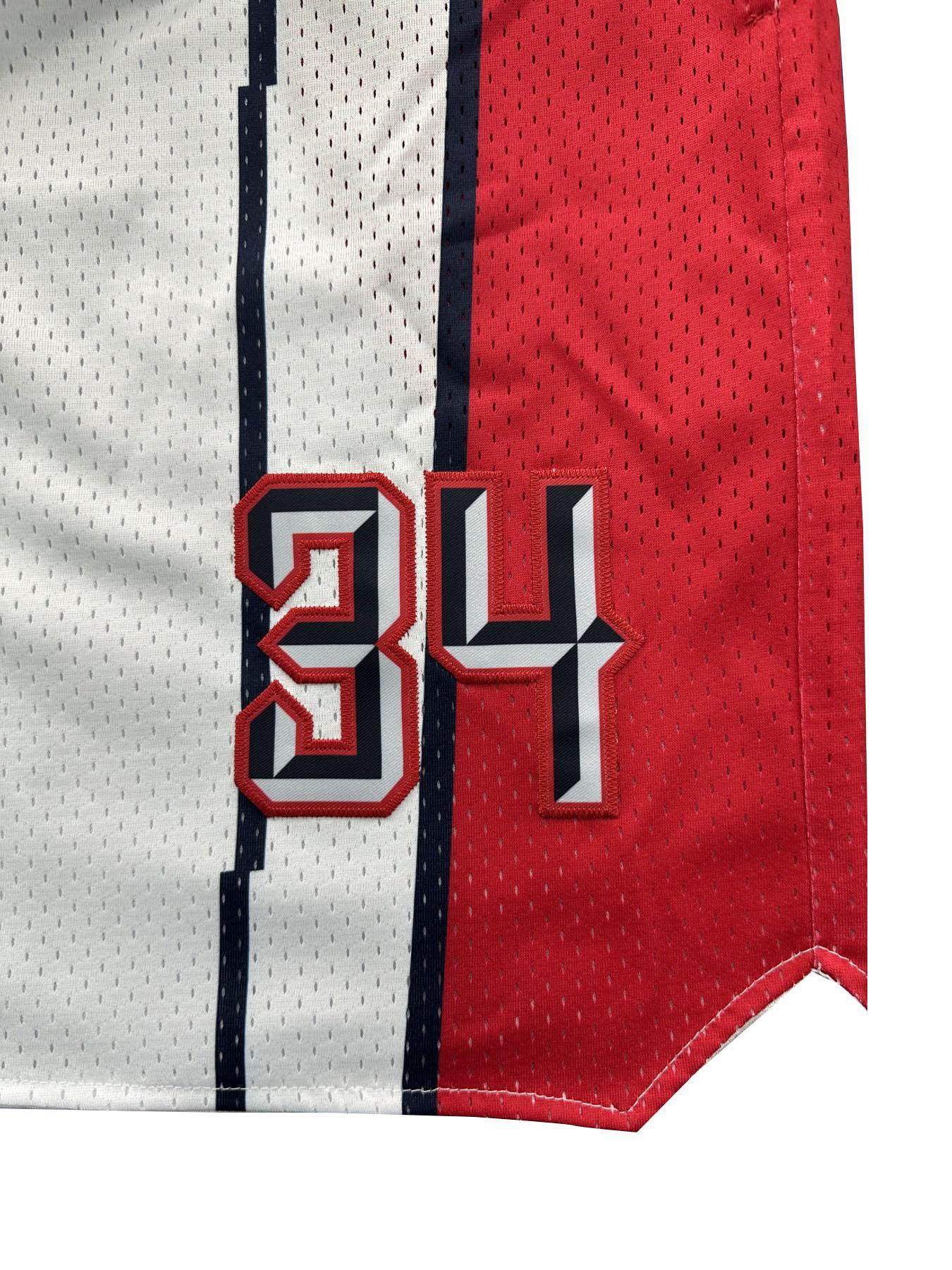 Men's Letter & Number Embroidery Basketball Shorts, Casual Comfy Breathable Athletic Shorts for Summer, Men's Bottoms for Daily Wear, Athleisure Style Bottoms