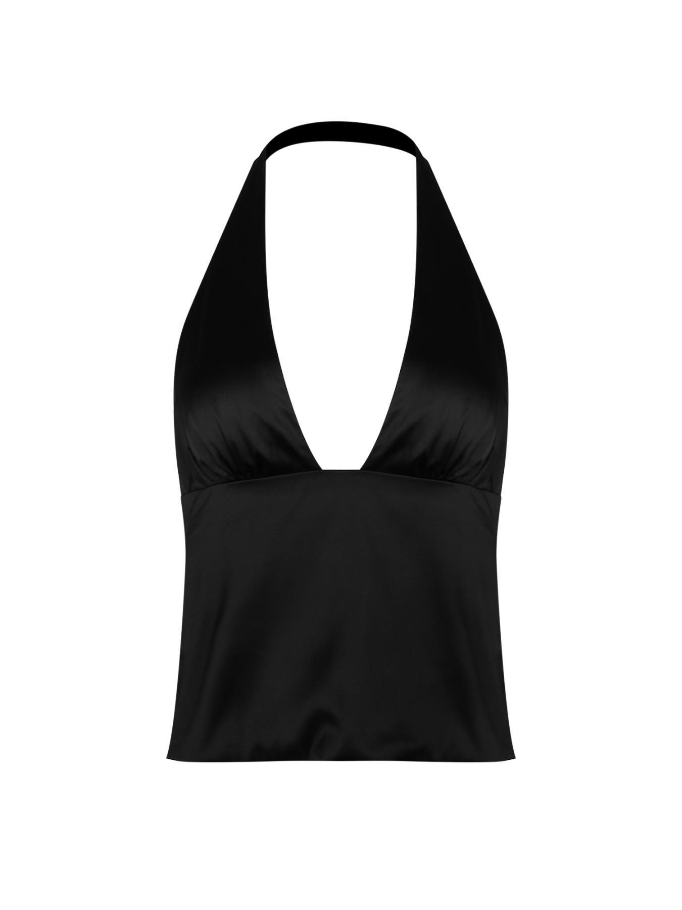 Women's Snake Skin Print Halter Neck Swimsuit Top, Fashion Casual Sleeveless Swimwear Top for Beach Holiday Vacation, Ladies Clothes for Summer