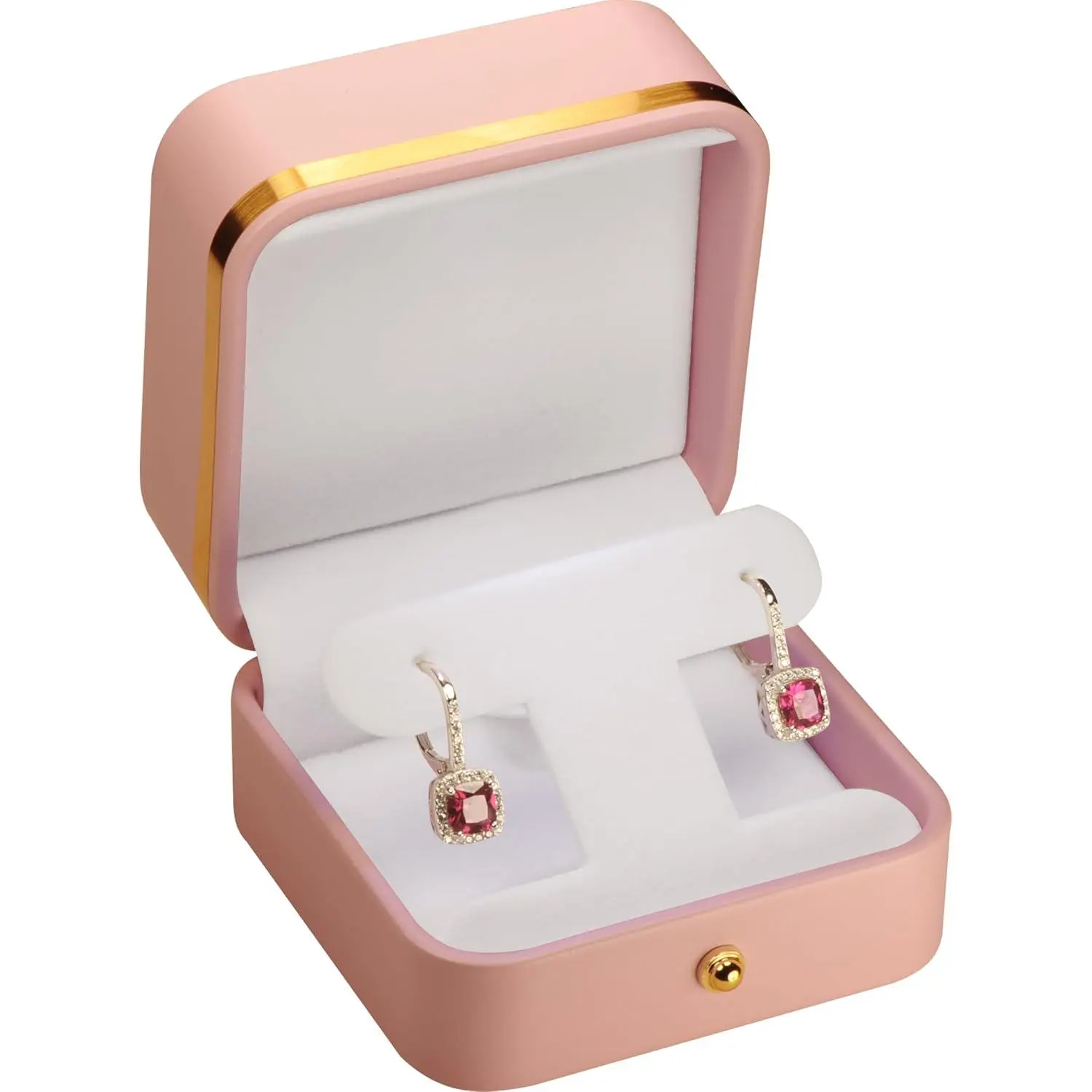 Earring   Box PU Leather for Dangle Hoops Studs | T style necklace pendant holder travel portable storage organizer dangling giftgiving earrings set stud leverback