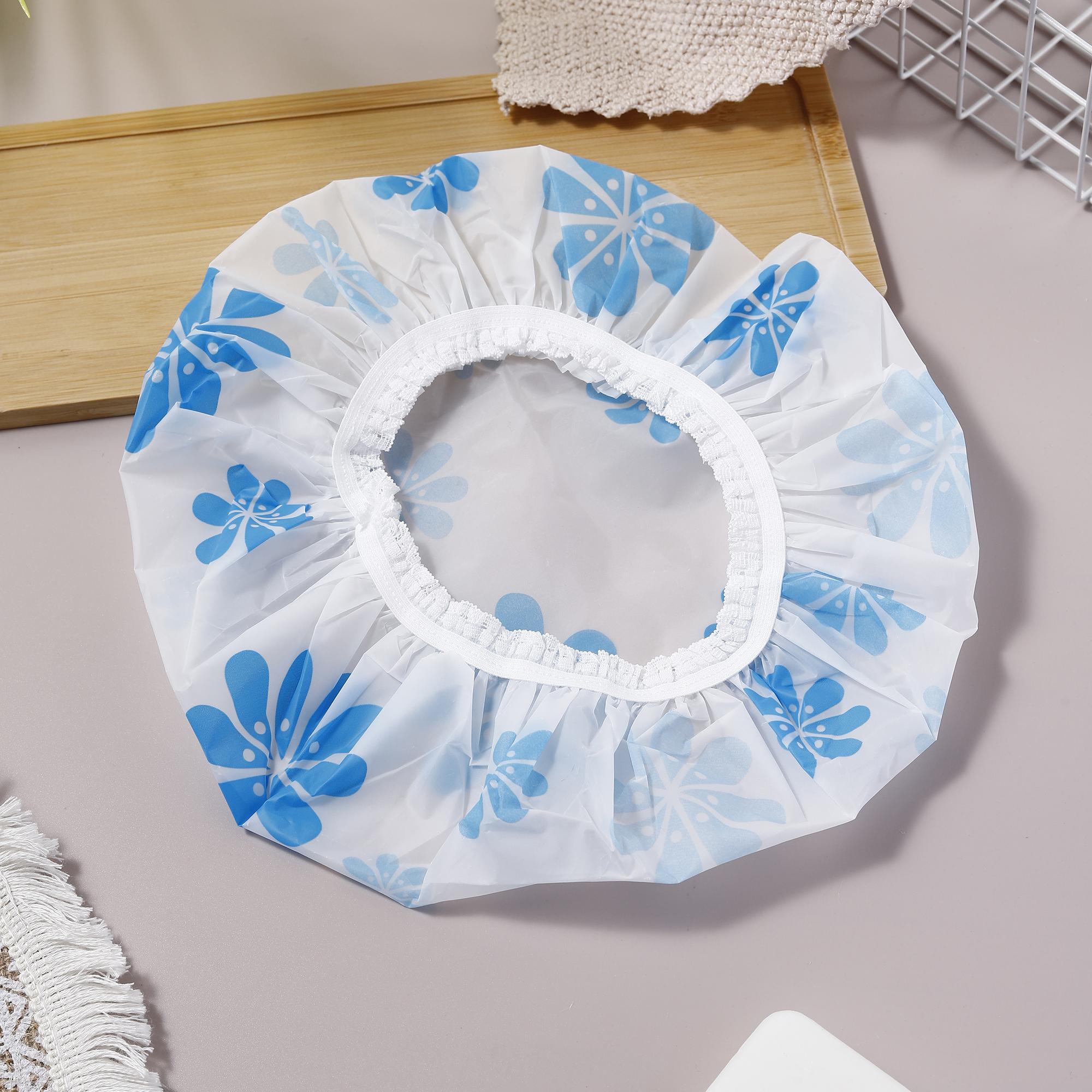 Cartoon Pattern Shower Cap (4pcs), Reusable Waterproof Bath Cap, Shower Cap for Women & Girls, Home Essentials, Bathroom Accessories