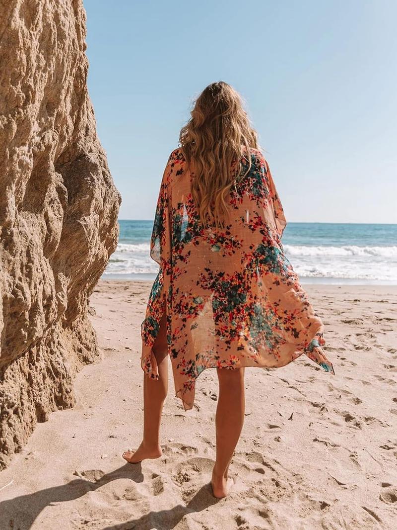Bohemian Kimono Cardigan for Women Lightweight and Colorful Cover Up with Ethnic Prints Ideal for Beach Pool Holiday Timeless Style for Every Woman Bohemian Kimono Cardigan for Women Lightweight and Colorful Cover Up with Ethnic Prints Ideal for Beach Pool Holiday Timeless Style for Every Woman