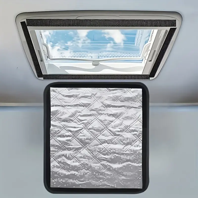 RV Roof Ventilation Sunshade Cover, Multi-Layer Thickened Insulation, 16x16 Inches, Ideal for Camping Rvs, Heat Protection