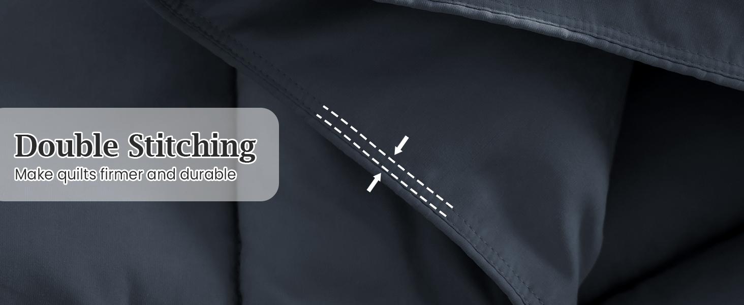 Queen Size Goose Feather Fiber and Down Comforter Duvet Insert All Season Hotel Luxury Bedding Comforters Soft Medium Warmth 88x88 Inches Dark Grey