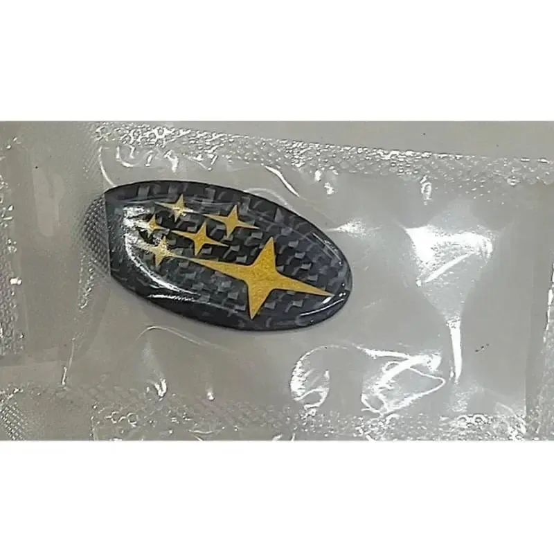 58mm Carbon Fiber Car Steering Wheel Emblem Sticker for Subaru Forester Outback Impreza Legacy STI WRX BRZ Tribeca Accessories