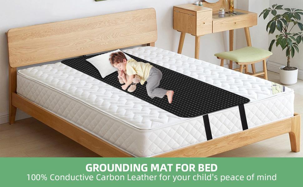 Grounding Mat for Bed, Queen Size, Brown, Faux, Spot Only, Grounding Grounding Mat for Bed, Queen Size, Brown, Faux, Spot Only, Grounding