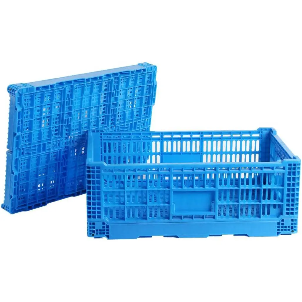 Collapsible Storage Bin Containe,52 Liter Transfer box,crate Transit storage of various items (23.6" L x 15.7" W x 8.6" H)