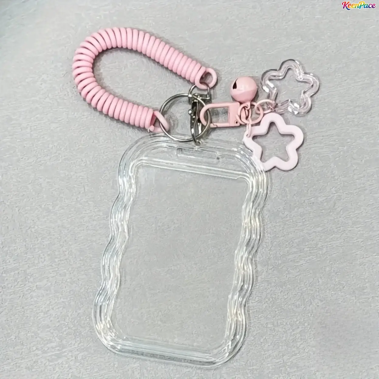 Heavy-Duty Retractable ID Badge Clip With Wrist Strap & Key Ring, Anti-Theft Security Lock Transparent PVC Card Holder, Wear-Resistant Student Campus ID Protector, Practical Daily Accessory & Thoughtful Back-To-School Season Gift For Students