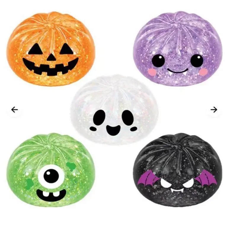 Halloween Baozi Squishy Toy, Sensory Squishies, Funny Realistic Slow-Return Toy, Soft and Non-Sticky, Perfect for Halloween Fun, Kids' Sensory Play