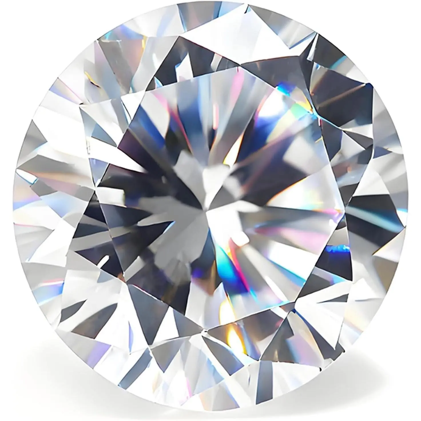 Round Cut White Cubic Zirconia Stones, 5A Quality, Loose CZ Synthetic Gemstones for Jewelry Making