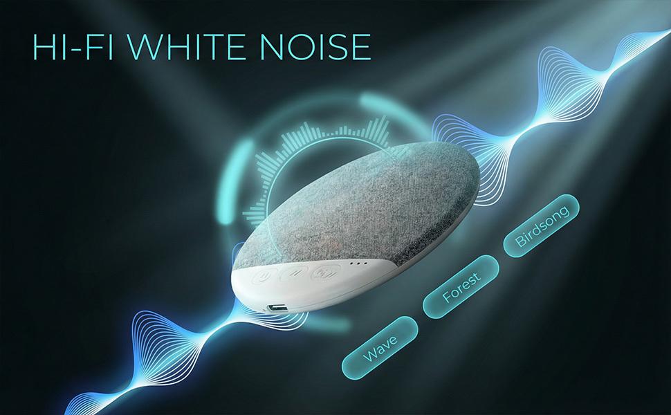 Under the Pillow Speaker |   Mini Bone Conduction Wireless Sleep Assist with Stereo Bass, White Noise, Volume Control, TF Card Support and Auto-off for Deep Sleep (blue)