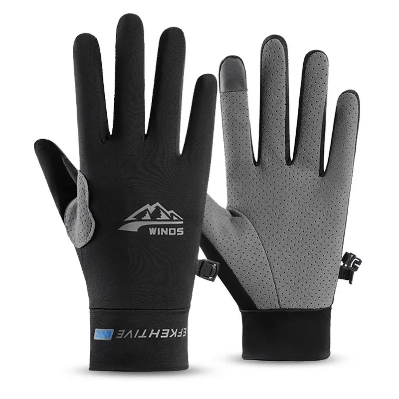Unisex Summer Gloves for Fishing, Driving, Outdoor Camping, Hiking, Touchscreen Full-Finger Cycling Gloves, Ideal for All-Weather Use