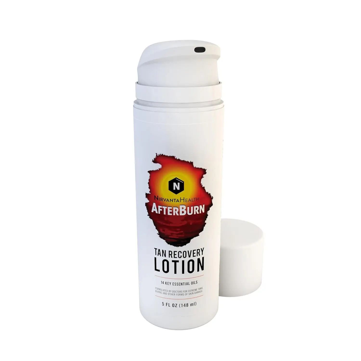 All-in-One AfterBurn Tan Recovery Lotion – Doctor-Formulated Aftersun Lotion w/Natural Ingredients & 14 Essential Oils for All Ages – After Sun Care for Deep Hydration & Peeling MinimizationGift.