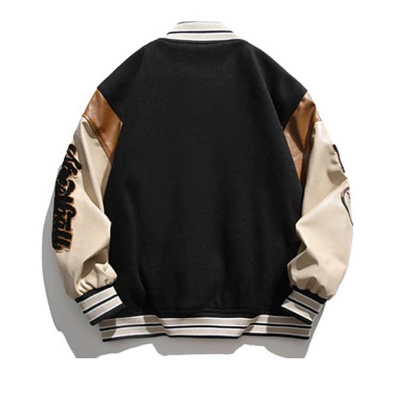 Men Women Vintage Bomber Jacket Boy Harajuku Varsity Baseball Jackets Fashion College Uniform Oversized Y2k Street Coats