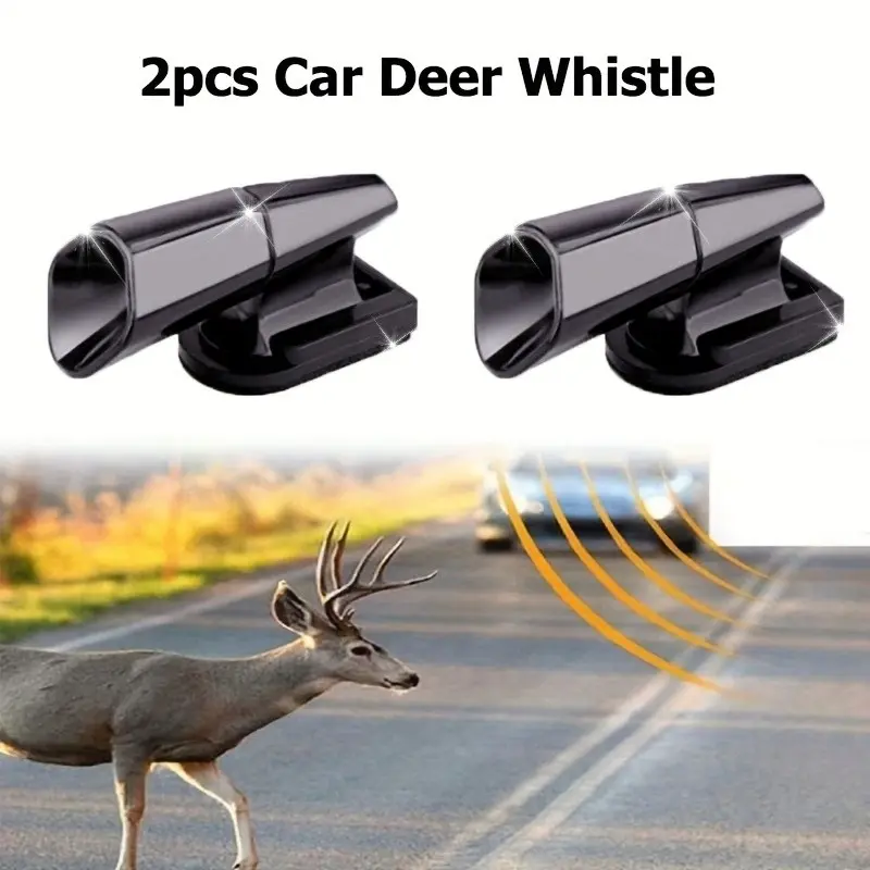 2-Pack Technical Car Deer Horns, Durable Abs Material, Matte/glossy Finish, Easy Installation on Bumper or Grill, Suitable for Cars/suvs/trucks/motorcycles, Automotive Accessory