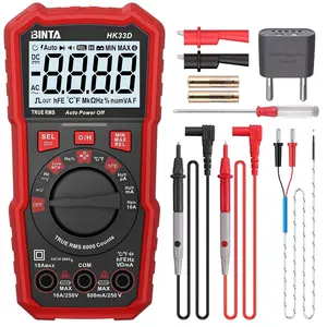 2026 BINTA 6000 Counts Digital Multimeter with NCV, Auto-Ranging Multimeter Tester for Electricians and DIY, Measures AC DC Voltage Current Resistance Capacitance Temperature, Flashlight Backlit Display
